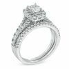 Thumbnail Image 2 of Previously Owned - 1.50 CT. T.W.  Radiant-Cut Diamond Frame Bridal Set in 14K White Gold (I/I1)