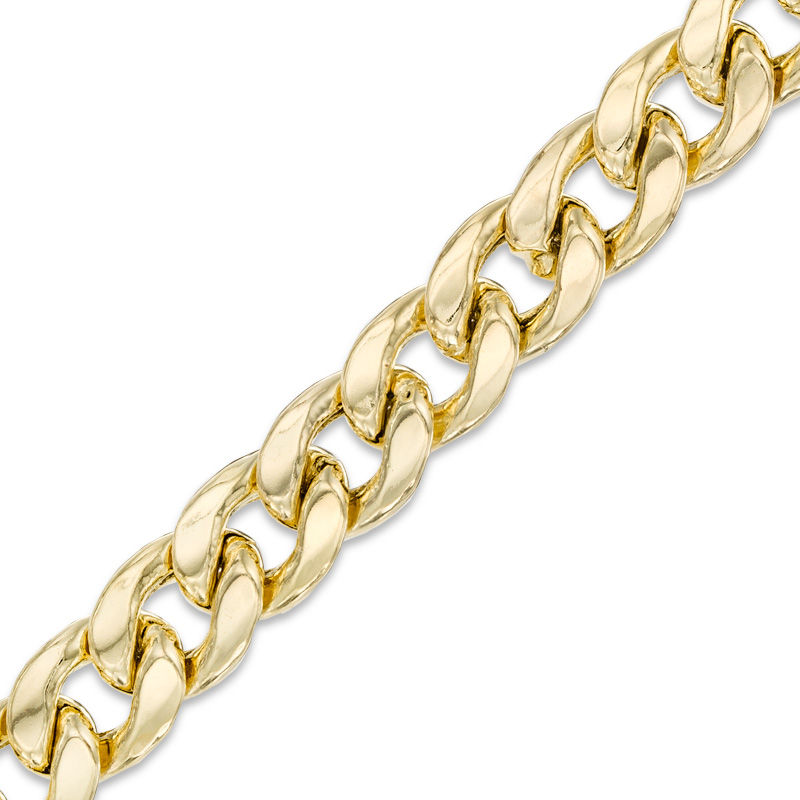 Previously Owned - Men's 7.8mm Curb Chain Bracelet in 10K Gold - 8.5"