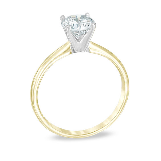 Previously Owned - 1.00 CT.   Diamond Solitaire Engagement Ring in 14K Gold (K/I3)