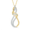 Previously Owned - 0.15 CT. T. W. Diamond Infinity Pendant in 10K Gold