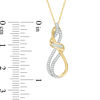 Thumbnail Image 1 of Previously Owned - 0.15 CT. T. W. Diamond Infinity Pendant in 10K Gold