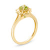 Previously Owned - Peridot Aster Daisy Ring in 10K Gold