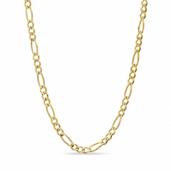 Previously Owned - 5.0mm Figaro Chain Necklace in 10K Gold - 22"