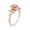 Thumbnail Image 1 of Previously Owned - Enchanted Disney Belle 0.085 CT. T.W. Diamond Rose Ring in 10K Rose Gold