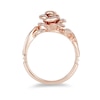 Thumbnail Image 2 of Previously Owned - Enchanted Disney Belle 0.085 CT. T.W. Diamond Rose Ring in 10K Rose Gold