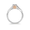 Thumbnail Image 2 of Previously Owned - Enchanted Disney Belle 0.18 CT. T.W. Diamond Frame Promise Ring in 10K Two-Tone Gold