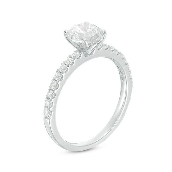 Previously Owned - 1.25 CT. T.W. Diamond Engagement Ring in 14K White Gold