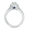 Previously Owned - Vera Wang Love Collection 0.58 CT. T.W. Princess-Cut Diamond Frame Engagement Ring in 14K White Gold