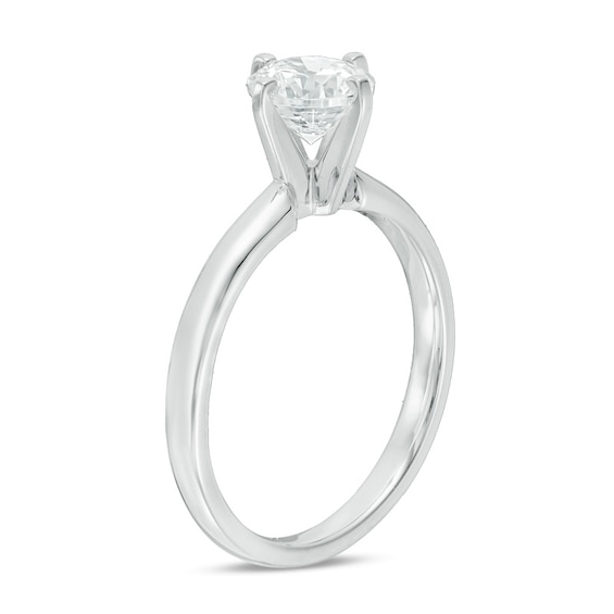 Previously Owned - 0.50 CT. Diamond Solitaire Engagement Ring in 14K White Gold (H/SI2)