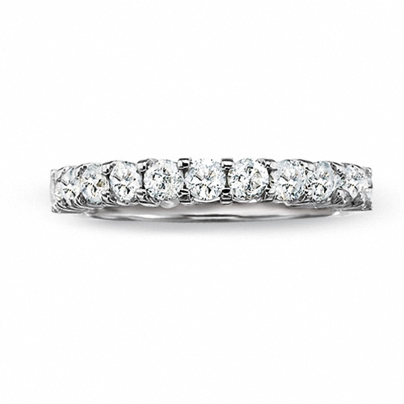 Previously Owned - 0.25 CT. T.W. Diamond Band in 14K White Gold ...