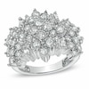 Thumbnail Image 0 of Previously Owned - 0.95 CT. T.W. Baguette and Round Diamond Fashion Ring in 10K White Gold