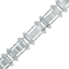 Thumbnail Image 1 of Previously Owned - Men's Diamond Accent and Carbon Fibre Link Bracelet in Stainless Steel - 8.5"