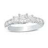 Thumbnail Image 1 of Previously Owned -  1.21 CT. T.W. Princess-Cut Diamond Ring in 14K White Gold