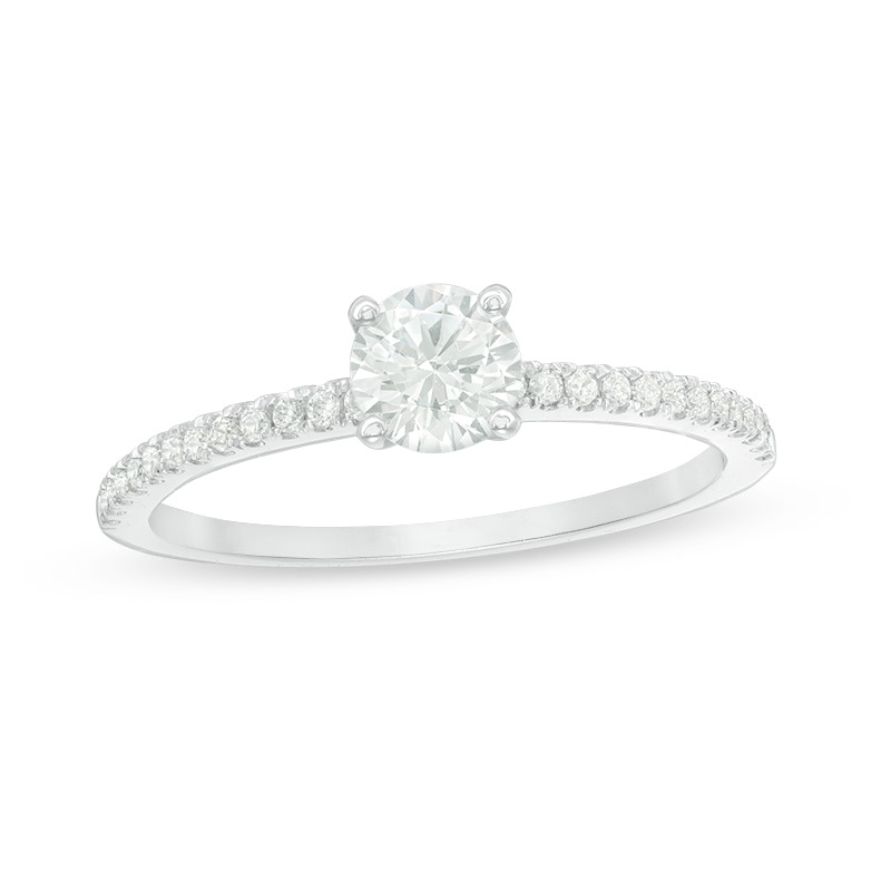 Previously Owned - 0.58 CT. T.W. Diamond Engagement Ring in 14K White Gold|Peoples Jewellers