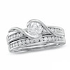 Thumbnail Image 0 of Previously Owned - 1.00 CT. T.W. Diamond Bridal Set in 14K White Gold