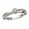 Previously Owned - 0.05 CT. T.W. Diamond Wonderland Promise Ring in Sterling Silver