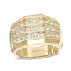 Thumbnail Image 0 of Previously Owned - Men's 1.75 CT. T.W. Diamond  Triple Row Ring in 10K Gold