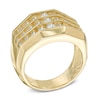 Thumbnail Image 1 of Previously Owned - Men's 1.75 CT. T.W. Diamond  Triple Row Ring in 10K Gold