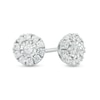 Previously Owned - 0.20 CT. T.W. Diamond Frame Stud Earrings in 10K White Gold