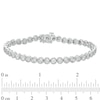 Thumbnail Image 2 of Previously Owned - 0.25 CT. T.W. Diamond Vintage-Style Tennis Bracelet in Sterling Silver