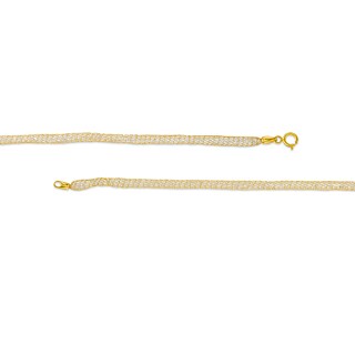 Previously Owned - Cubic Zirconia Mesh Chain Necklace in 14K Gold