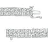 Thumbnail Image 1 of Previously Owned - 0.50 CT. T.W. Diamond Two Row Bracelet in Sterling Silver - 7.5"