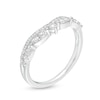 Thumbnail Image 2 of Previously Owned - 0.33 CT. T.W. Diamond Art Deco Contour Anniversary Band in 14K White Gold