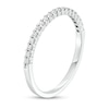 Thumbnail Image 1 of Previously Owned - 0.15 CT. T.W. Diamond Anniversary Band in 10K White Gold - Size 4