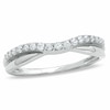 Previously Owned - 0.25 CT. T.W. Diamond Twist Contour Band in 14K White Gold