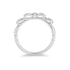 Previously Owned - Enchanted Disney Snow White 0.23 CT. T.W. Diamond Bow Wedding Band in 14K White Gold