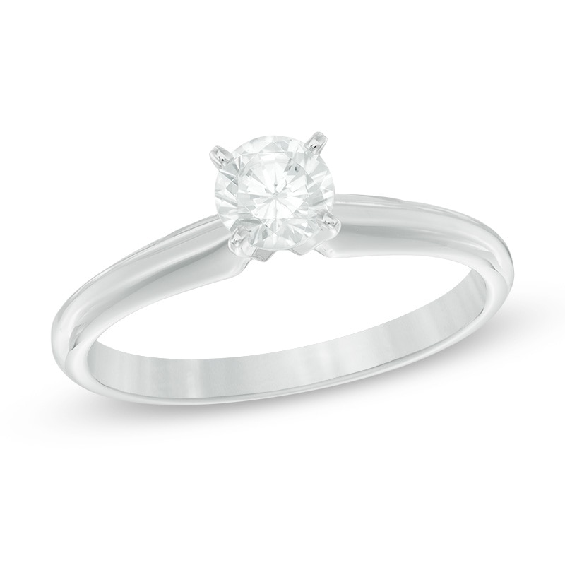 Previously Owned - 0.50 CT. Diamond Solitaire Engagement Ring in 14K White Gold (J/I3)|Peoples Jewellers