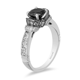 Previously Owned - Enchanted Disney Villains Evil Queen 1.50 CT. T.W. Black Diamond Ring in 14K White Gold