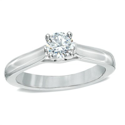 Previously Owned - Celebration  Fire™ 0.50 CT. Diamond Engagement Ring in 14K White Gold (H-I/SI1-SI2)