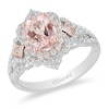 Thumbnail Image 1 of Previously Owned - Enchanted Disney Aurora Morganite and 0.69 CT. T.W. Diamond Engagement Ring in 14K Two-Tone Gold