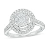 Thumbnail Image 0 of Previously Owned - 0.75 CT. T.W. Diamond Triple Frame Ring in 10K White Gold