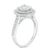 Thumbnail Image 1 of Previously Owned - 0.75 CT. T.W. Diamond Triple Frame Ring in 10K White Gold