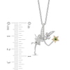 Thumbnail Image 2 of Previously Owned - Enchanted Disney Tinker Bell Tourmaline and 0.086 CT. T.W. Diamond Pendant