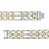 Thumbnail Image 2 of Previously Owned - Men's 0.27 CT. T.W. Diamond Triple Row Link Bracelet in Stainless Steel and Yellow IP - 8.75"