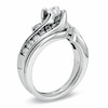 Previously Owned - 1.00 CT. T.W. Diamond Three Stone Bridal Set in 14K White Gold