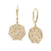 Thumbnail Image 0 of Previously Owned - Unstoppable Love™  0.33 CT. T.W. Diamond Filigree Flower Drop Earrings in 10K Gold