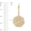 Previously Owned - Unstoppable Love™  0.33 CT. T.W. Diamond Filigree Flower Drop Earrings in 10K Gold