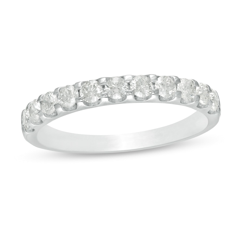 Main Image 1 of Previously Owned - 0.58 CT. T.W. Diamond Anniversary Band in 10K White Gold