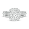 Previously Owned - 1.00 CT. T.W. Princess-Cut Diamond Frame Multi-Row Engagement Ring in 10K White Gold (I/I1)