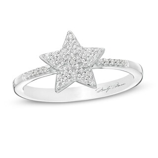 Previously Owned - Marilyn Monroe™ Collection 0.15 T. T.W. Diamond Star Ring in Sterling Silver