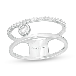 Previously Owned - Marilyn Monroe™ Collection 0.20 CT. T.W. Diamond Ring in 10K White Gold