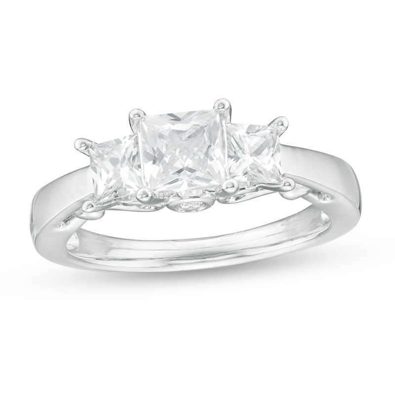 Previously Owned -  1.00 CT. T.W. Princess-Cut Diamond Engagement Ring in 14K White Gold|Peoples Jewellers