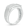 Thumbnail Image 2 of Previously Owned - Men's 0.75 CT. T.W. Diamond Triple Row Collar Ring in 10K White Gold