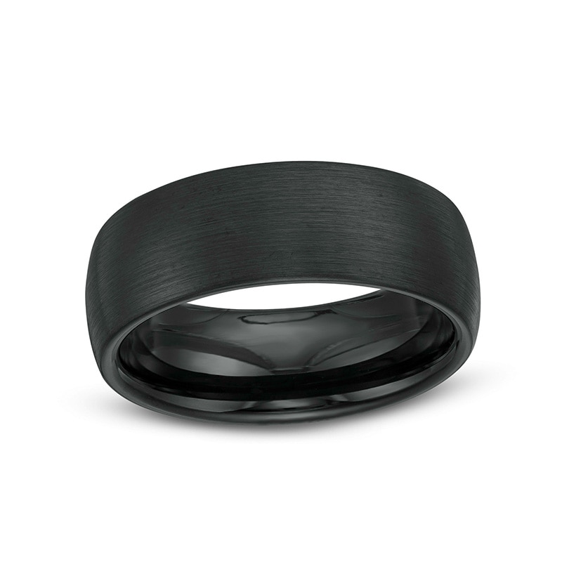 Previously Owned - Men's 8.0mm Wedding Band in Tantalum with Black Ion-Plate - Size 10|Peoples Jewellers