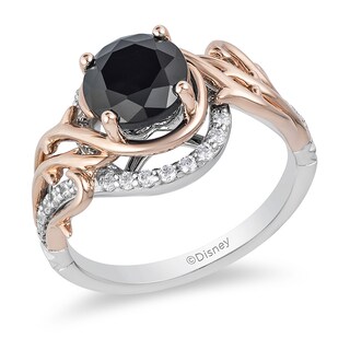 Previously Owned - Enchanted Disney Villains Maleficent 2.00 CT. T.W. Black Diamond Thorn Engagement Ring