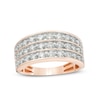 Thumbnail Image 0 of Previously Owned - 1.00 CT. T.W. Diamond Multi-Row Anniversary Band in 10K Rose Gold